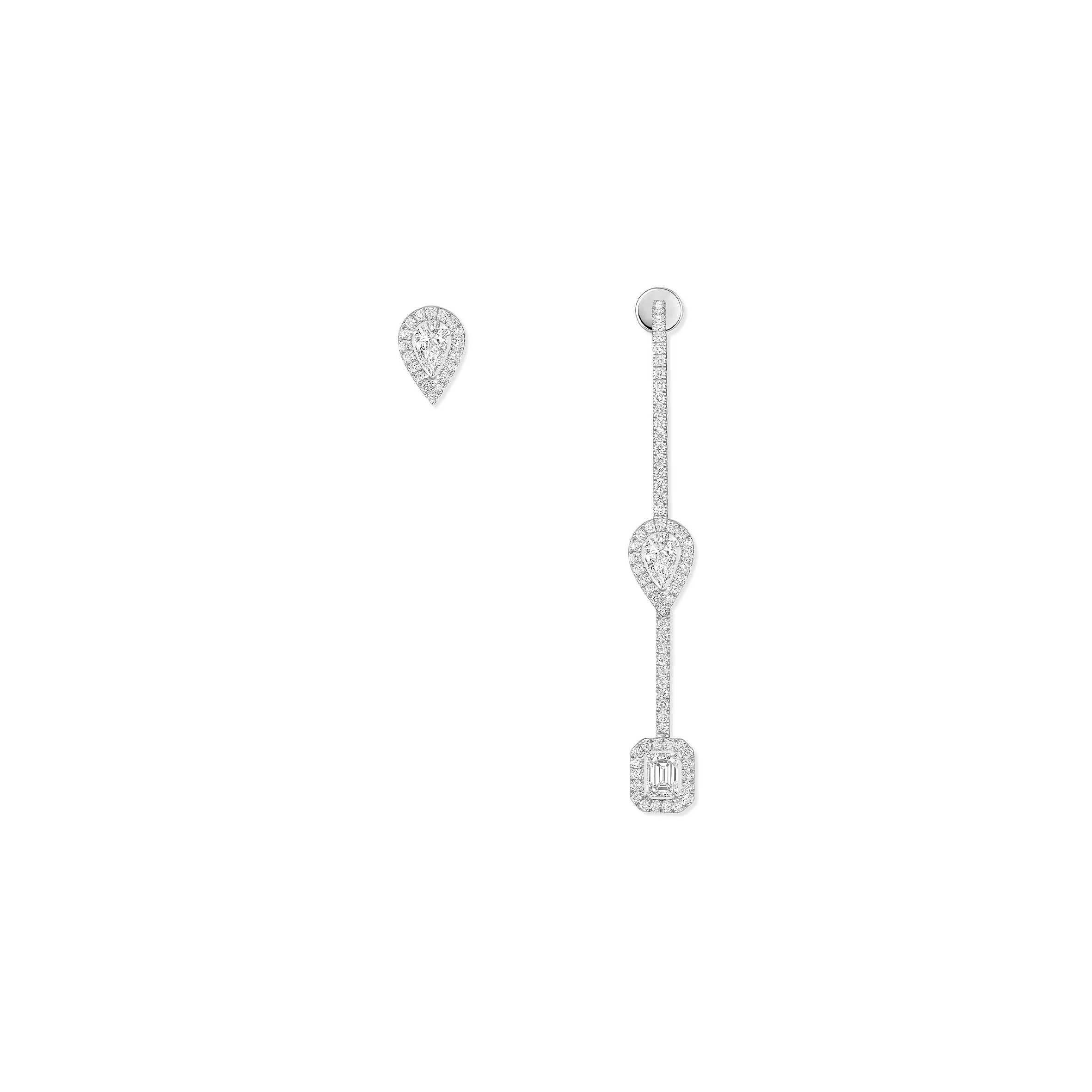 MESSIKA MY TWIN HOOK AND STUD EARRINGS 3X 0.10CT 07224